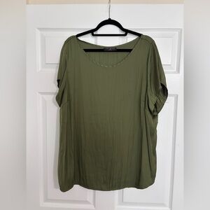 Lane Bryant Olive Green Women's Top